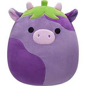Squishmallows Original 8in Frederick The Eggplant Cow &ndash; Official Jazwares Plush (Little) $10.4