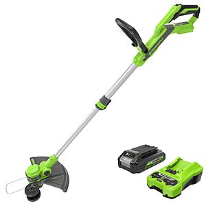 Greenworks 24V 12 in Cordless String Trimmer, 2.0 Ah Battery and Charger $79 at Amazon