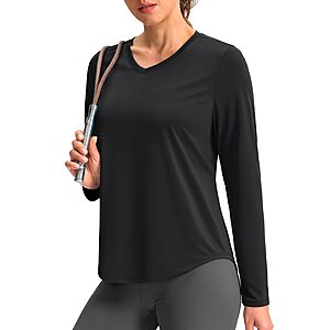 Women's Long Sleeve Workout Top $7.49 + + Free Shipping w/ Prime or on $35+