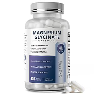 iMATCHME Magnesium Glycinate 120 Capsules $8.09 + Free Shipping w/ Prime or on $35+
