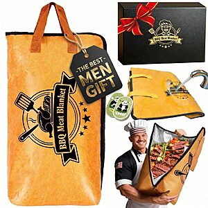 BBQ Blanket for Resting Meat Smoker Accessories for Moisture Retention &amp; Tender BBQ Grilling, 21in Insulated Bag Meat Blanket