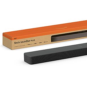 Amazon Fire TV Soundbar Plus (newest model) with built-in subwoofer, 3.1 channel, Dolby Atmos, clear dialogue $149.99