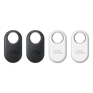Samsung Galaxy SmartTag2, Bluetooth Locator Tracking Device, Item Finder for Keys Wallet Luggage, 4 Pack, 2 Black, 2 White $52 at Amazon