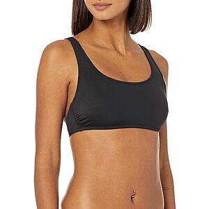 Amazon Essentials Women's Scoop Neck Swim Crop Top $6