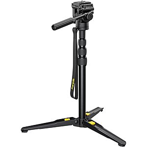 Fanttik DT10 Pro Laser Level Tripod, 2.2 Lbs Lightweight, 360° Flexible Pan Head, Quick Release Plate with 1/4"-20 Thread Mount, for Measurement Tools