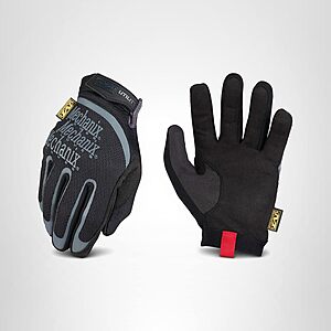 Mechanix Wear: Utility Work Gloves with Secure Fit, Touchscreen Capable, High Dexterity, Synthetic Leather Glove for Multi-purpose Use, Work Gloves for Men, Black (Black, X-Large)