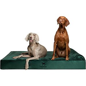NOAH & PAW 55"x45" XXL Orthopedic Dog Bed w/ Cooling Gel Memory Foam (Drk.Green or Charcoal) $65.00 + Free Shipping