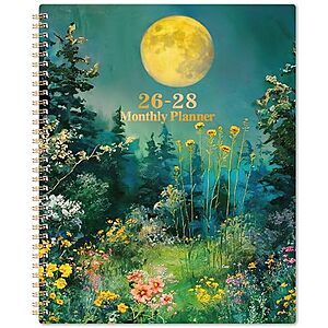 Coboll 2026-2028 Monthly Planner 9" x 11" w/ Twin-Wire Binding & Tabs (Green) $3.99 + Free Shipping w/ Prime or on $35+