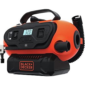 BLACK+DECKER 20V MAX Portable Tire Inflator & Air Compressor (BDINF20C) $69.72 + Free Shipping