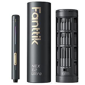 Fanttik E2 Ultra Electric Precision Screwdriver Set w/ 50-Piece S2 Steel Bits (Space Grey) $49.27 + Free Shipping