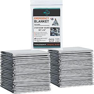 12-Pack General Medi Emergency Mylar Blankets $6.83 + Free Shipping w/ Prime or on $35+