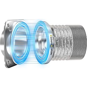 ALORAIR Magnetic Dryer Vent Connector Kit | DV180 Airtight Seal Dryer Vents Coupling $19.19 @Amazon