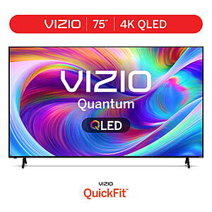 75" Vizio Quantum 4K QLED HDR Smart TV (VQD75M-08) $398.00 + Free Shipping w/ Walmart+ or on $35+