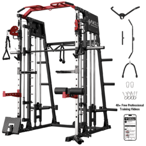 Mikolo Smith Machine Home Gym, 2200 lbs Power Rack Cage with Cable Crossover 1.0 - $650, 2.0 - $800 FS @ Walmart $649
