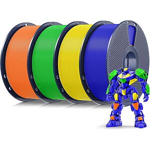 4-Pack 1kg SUNLU PLA 3D Printer Filament (Various Bundles) $38.99 + free s/h