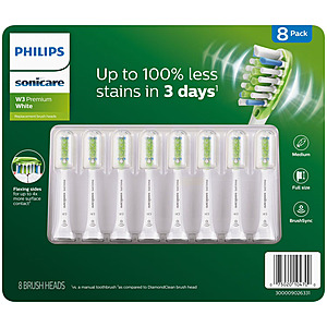 Sam's Club - Philips Sonicare W3 Premium White Replacement Brush Heads, 8 ct. $35.91 or lower YMMV