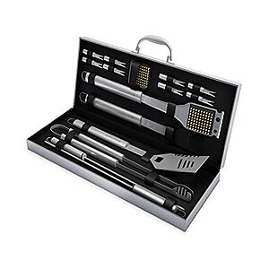16-Piece Home Complete BBQ Grill Accessories Set $19.99 + Free Shipping w/ Prime
