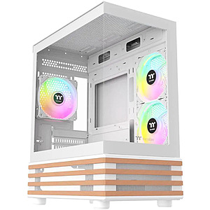 Thermaltake View 170 WS ARGB Micro Tower Chassis w/ 3x120mm ARGB Fans (Snow) $49.99 + Free Shipping