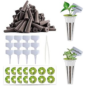 73-Pack Ambgrow Hydroponic Seed Pod Kit w/ 30 Grow Sponges, 30 Pod Labels, 12 Plant Labels & Tweezer $8.49 + Free Shipping w/ Prime or on $35+