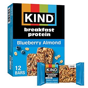 6-Pack KIND Breakfast Protein Bars (Blueberry Almond) $2.74 w/ S&S + Free Shipping w/ Prime or on $35+