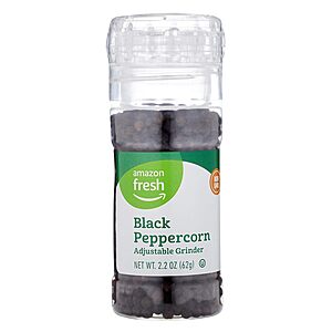 Amazon Fresh 2.2-Ounce Black Pepper Grinder $2.85 w/ S&S + Free Shipping w/ Prime or on $35+