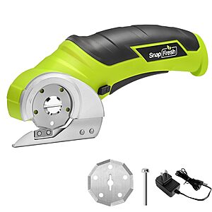 SnapFresh 4V Cordless Electric Rotary Cutter w/ Replacement Blade (Green) $19.75 + Free Shipping w/ Prime or on $35+