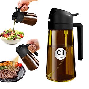 16-Ounce Light-Blocking Glass Oil Sprayer (White) $4.99 + Free Shipping w/ Prime or on $35+