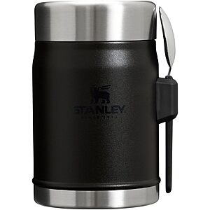 14-Ounce Stanley Classic Vacuum Insulated Stainless Steel Food Jar w/ Spork (Black) $21.00 + Free Shipping w/ Prime or on $35+