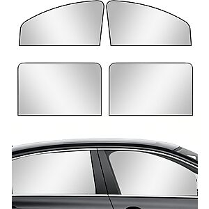 4-Set Magnetic Car Side Window Front & Rear Sun Shades (Silver or Multicolor) $4.99 + Free Shipping w/ Prime or on $35+