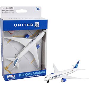 5.75" United Airlines Die-Cast Toy Airplane Model (RT6264-2) $6.96 + Free Shipping w/ Prime or on $35+