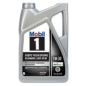 Mobil1 Full Synthetic Oils 5 quart Jugs (various) $24-27 Free Ship Walmart+ or Pick up, submit for $10 Rebate from Mobil