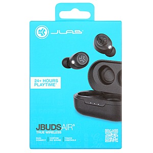 JLab JBuds Air True Wireless Bluetooth Earbuds, Headphones, Black $18 FS For ALL JLAB at Walmart