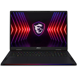 Refurb: MSI Raider 18 HX: 18" QHD+ 240Hz IPS, i9-14900HX, RTX 4080, 32GB DDR5, 1TB SSD $1599.99