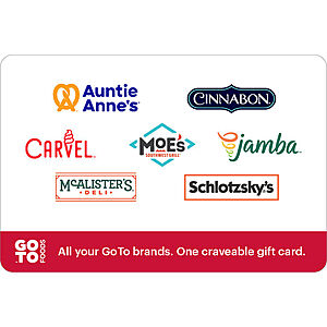 15-20% off Gift Cards till 6/14/26 & 6/21/26 - H&M, Dave Busters, Nordstrom Rack, Rubios, Golden Corral Main Event, Moe's, Auntie Anne's, Jamba, Carvel, Schlotzsky