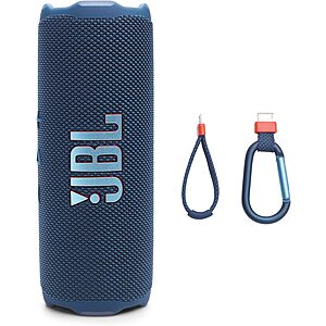 JBL Flip 7 - Portable Waterproof and Drop-Proof Speaker, Bold JBL Pro Sound with AI Boost, 16Hrs of Playtime, and PushLock System with Interchangeable Accessories (Black)
