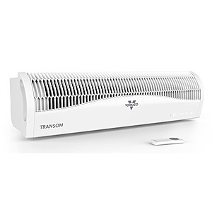 Vornado TRANSOM Window Fan with 4 Speeds, Remote Control, Reversible Exhaust Mode, Weather Resistant Case, Whole Room, Ice White $63.97
