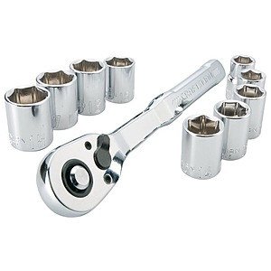 $13.49: CRAFTSMAN 3/8-in Drive Metric Mechanics Tool Set, 10pc at Acme Tools, Free S&H on $199
