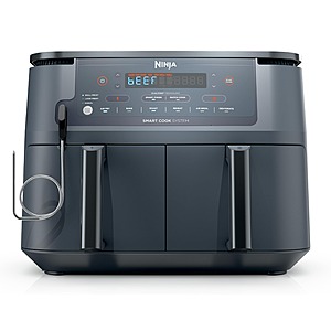 Ninja Foodi Air Fryer, 10 Qt DualZone Smart XL, 6-in-1, Grey, DZ550GY $199.99