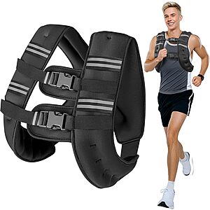 16-Lb Weighted Vest $9.99 + Free Shipping w/ Prime