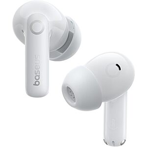 Baseus BP1 Pro ANC Earbuds White/Black + 100W LED 6.6 ft USB-C Cable $23.99
