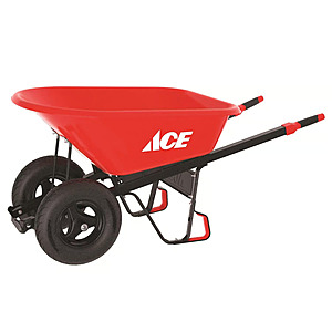 Ace HDPE Wheelbarrow 6 cu ft $119.99 Ace Hardware