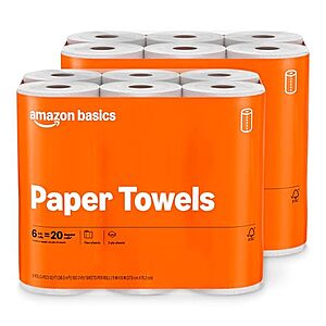 [SnS] $11.92* | 12-Count Amazon Basics 2 Ply Flex-Sheets Paper Towels at Amazon
