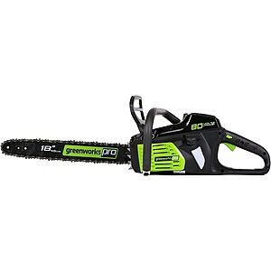 $129.98* | Greenworks 80V 18" Cordless Brushless Chainsaw (Tool Only) at Amazon