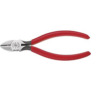 Klein Tools D252-6SW Pliers, Bell System Diagonal Cutting Pliers with Heavier Design for All-Purpose Use, Short Jaws, Tapered Nose, 6-Inch