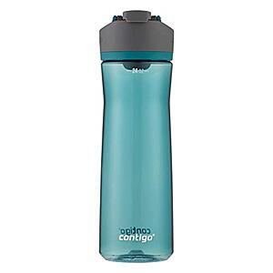 Contigo AUTOSEAL Cortland 24oz Water Bottle BPA-Free Plastic Spill Leak-Proof Lid and Carry Handle Dishwasher Safe Spirulina