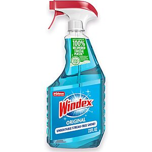 [SnS] $2.35* | 23-Oz Windex Glass & Window Cleaner Spray Bottle (Original Blue) at Amazon