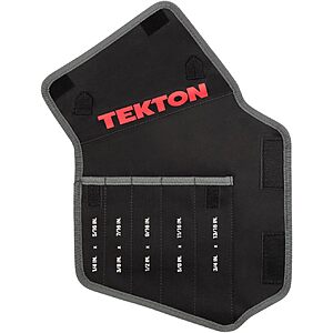 $9.60 | TEKTON 5-Tool Box End Wrench Roll (1/4-13/16 in.) | ORG27705 at Amazon