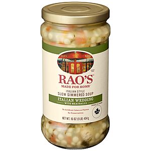 Rao's Made For Home Italian Wedding Soup, 16 oz~$3.17 After Coupon & S&S @ Amazon