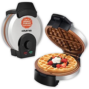 $22.24* | Gourmia Belgian Waffle Maker, Stainless Steel at Amazon