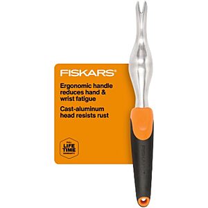 $7.15* | Fiskars Ergonomic Cast-Aluminum Garden Weeder Tool w/ SoftGrip at Amazon